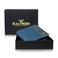Calfnero Men's Genuine Leather Wallet (1224-Blue)