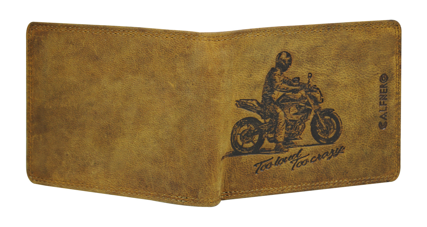 Calfnero Genuine Leather  Men's Wallet (CF-205-Hunter)