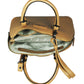 Calfnero Women's Genuine Leather Hand Bag (CON-2-Beige)