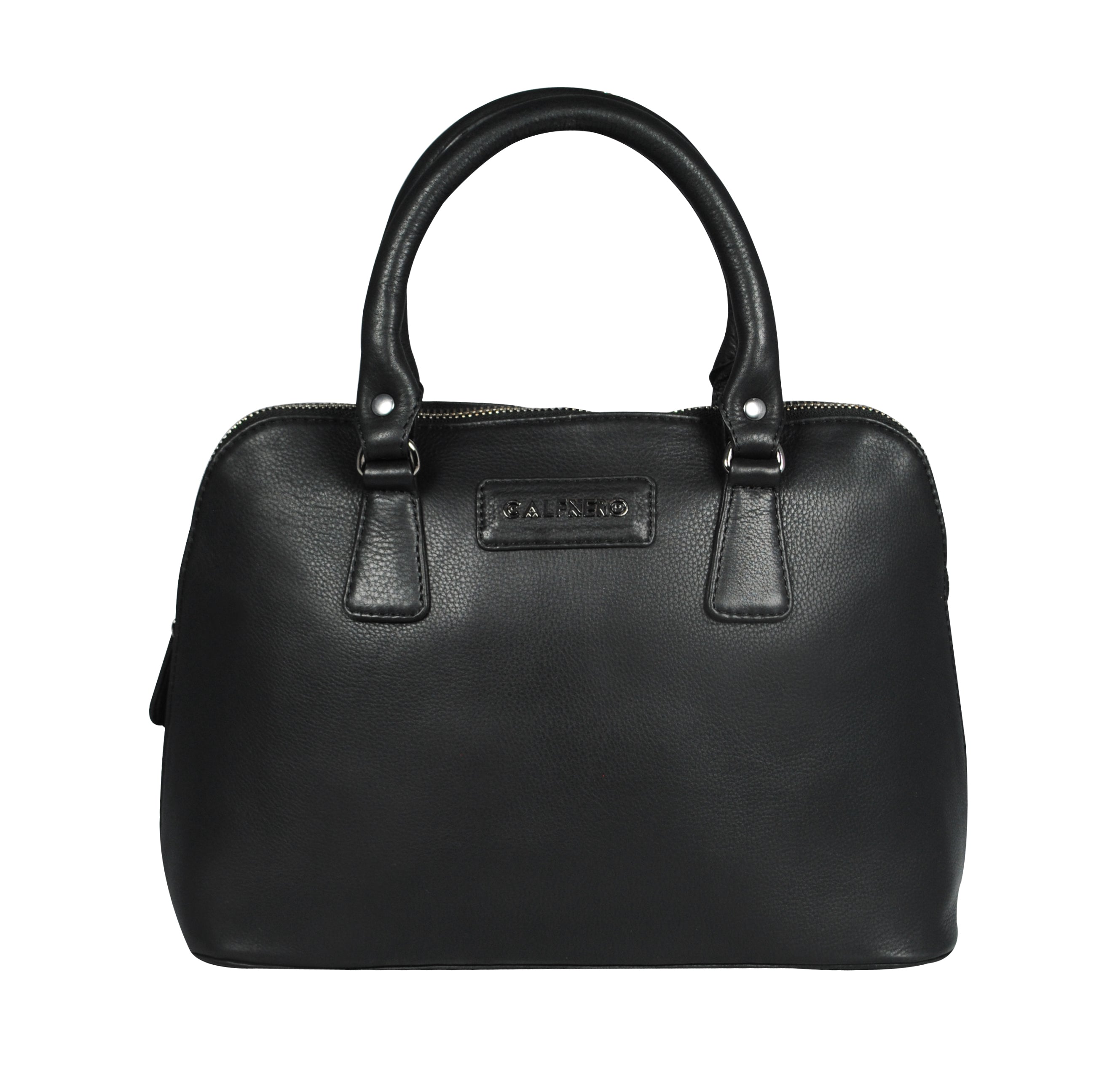 Black genuine leather handbags sale