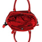 Calfnero Women's Genuine Leather Hand Bag (CON-1-Red)