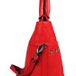 Calfnero Women's Genuine Leather Hand Bag (CON-1-Red)