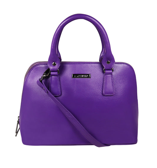 Copy of Calfnero Women's Genuine Leather Hand Bag (CON-2-Violet)