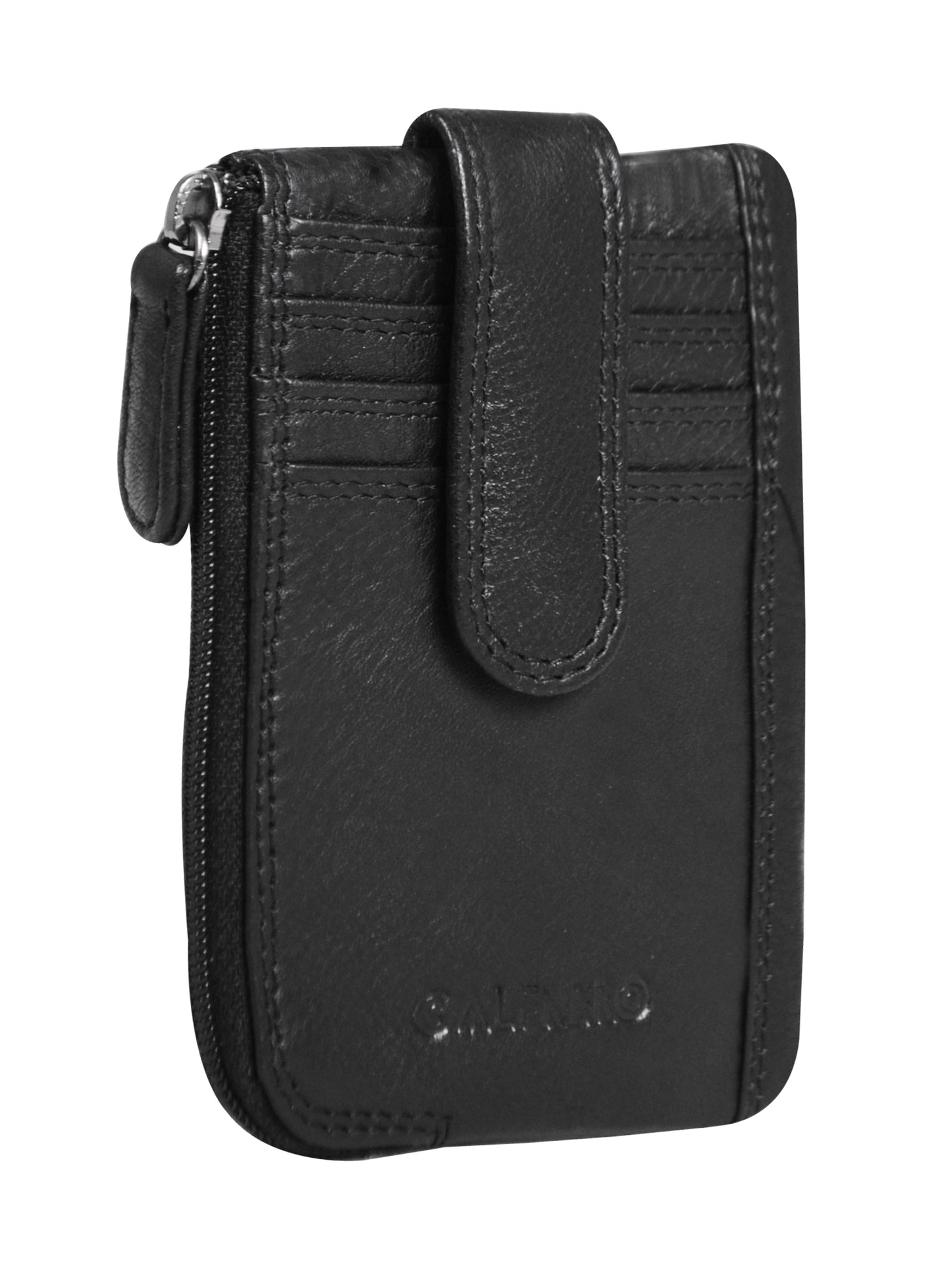Calfnero Genuine Leather Card Case (D-25-Black)