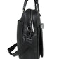 Calfnero Genuine Leather Men's Messenger Bag (DK-10-Black)