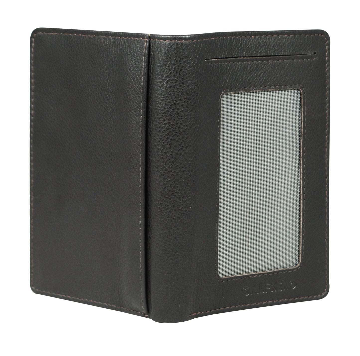 Calfnero Genuine Leather Card Case (DS-332-Brown)