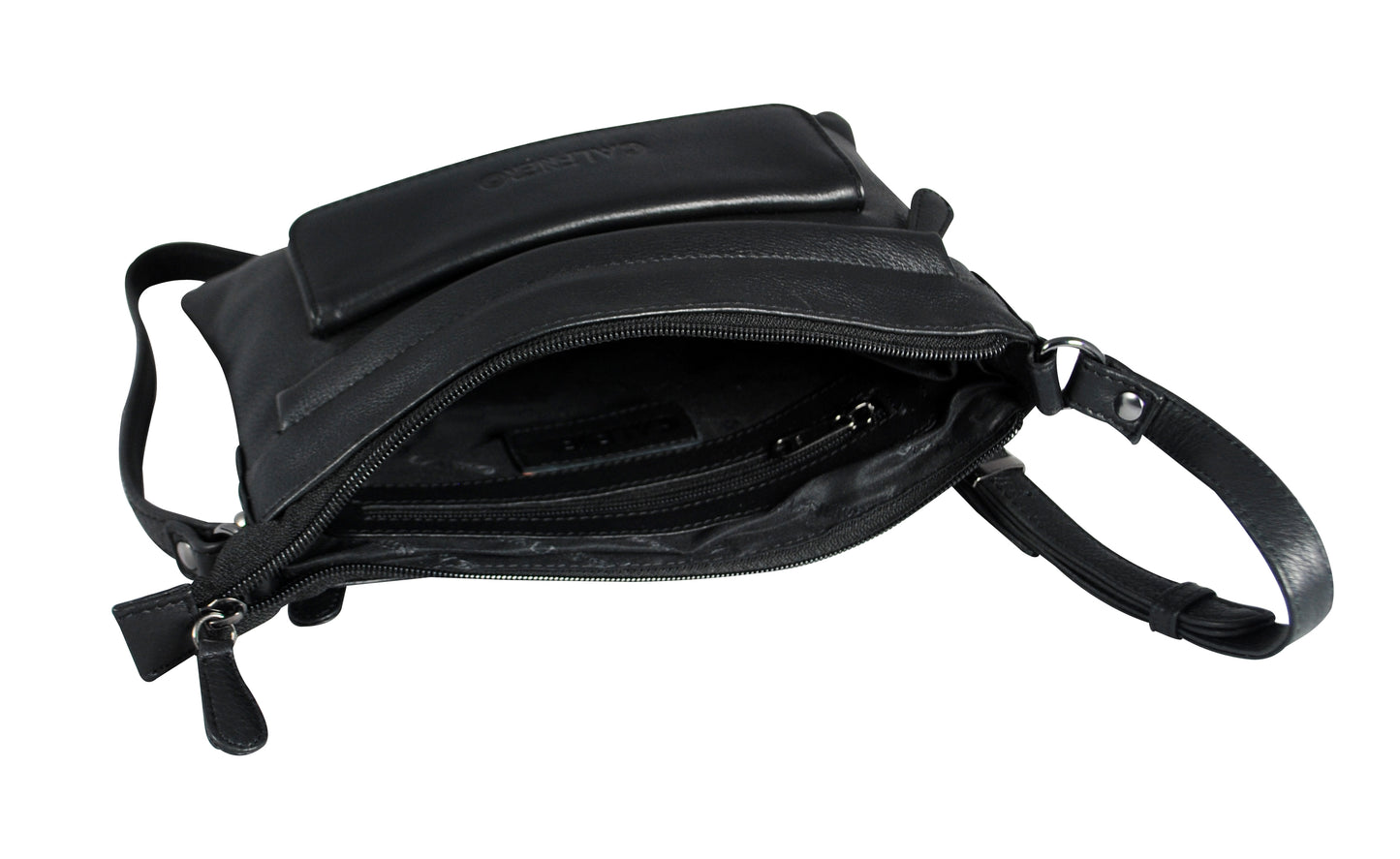 Calfnero Genuine Leather Women's Sling Bag (71437-Black)