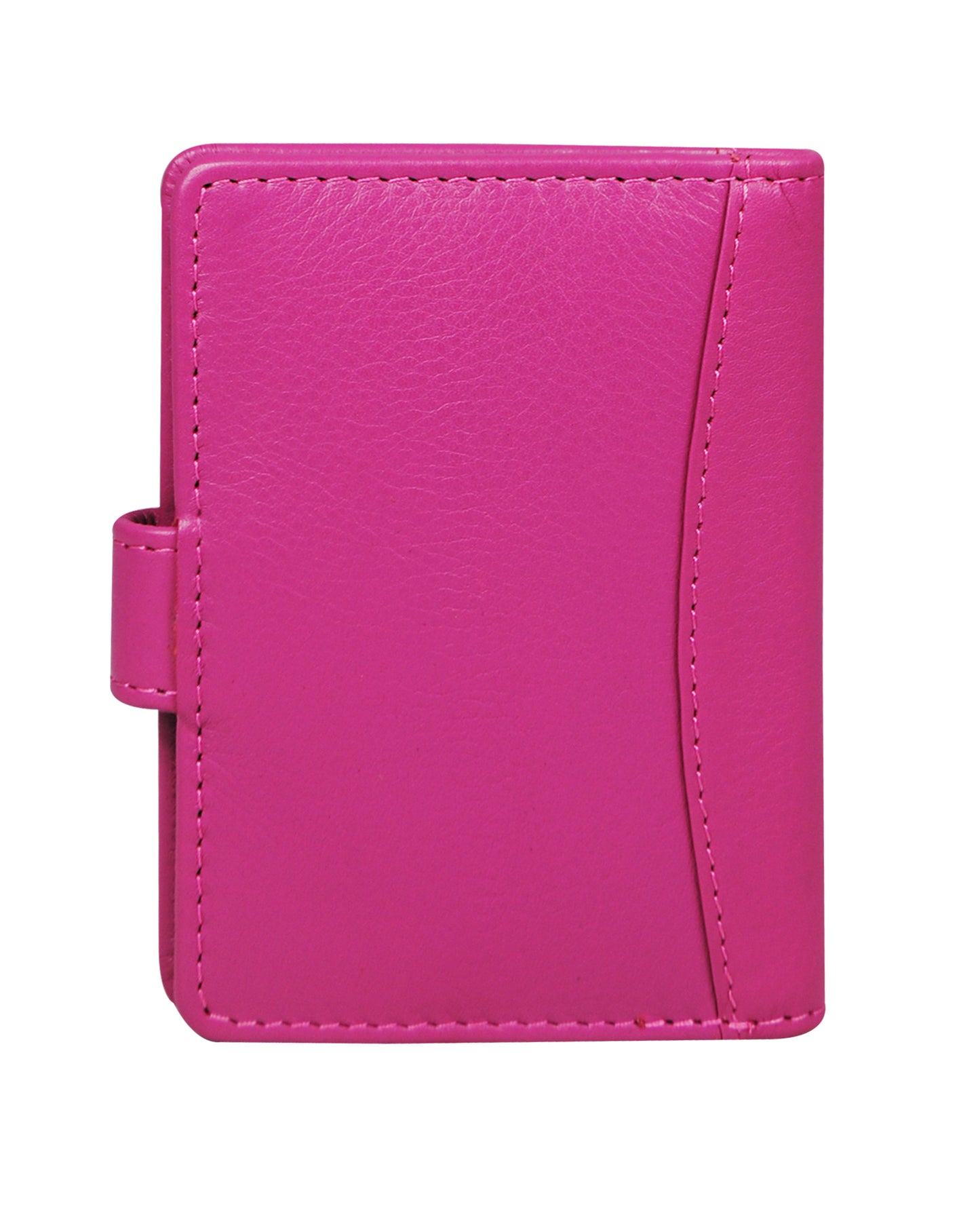 Calfnero Genuine Leather Card Case wallet (602-Pink)