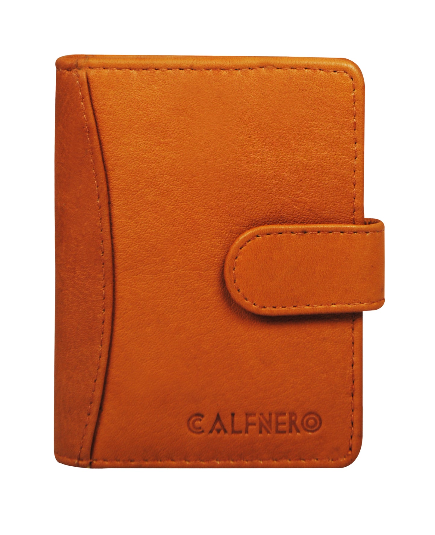 Calfnero Genuine Leather Card Case wallet (602-CAMEL)