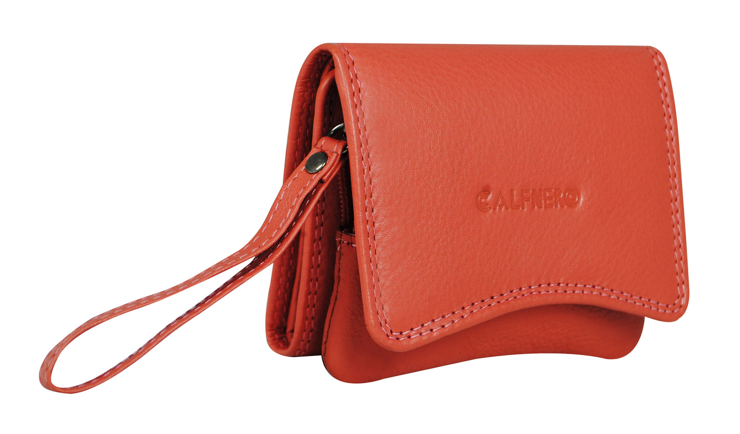 Calfnero Genuine Leather Women's wallet (2316-Rose)
