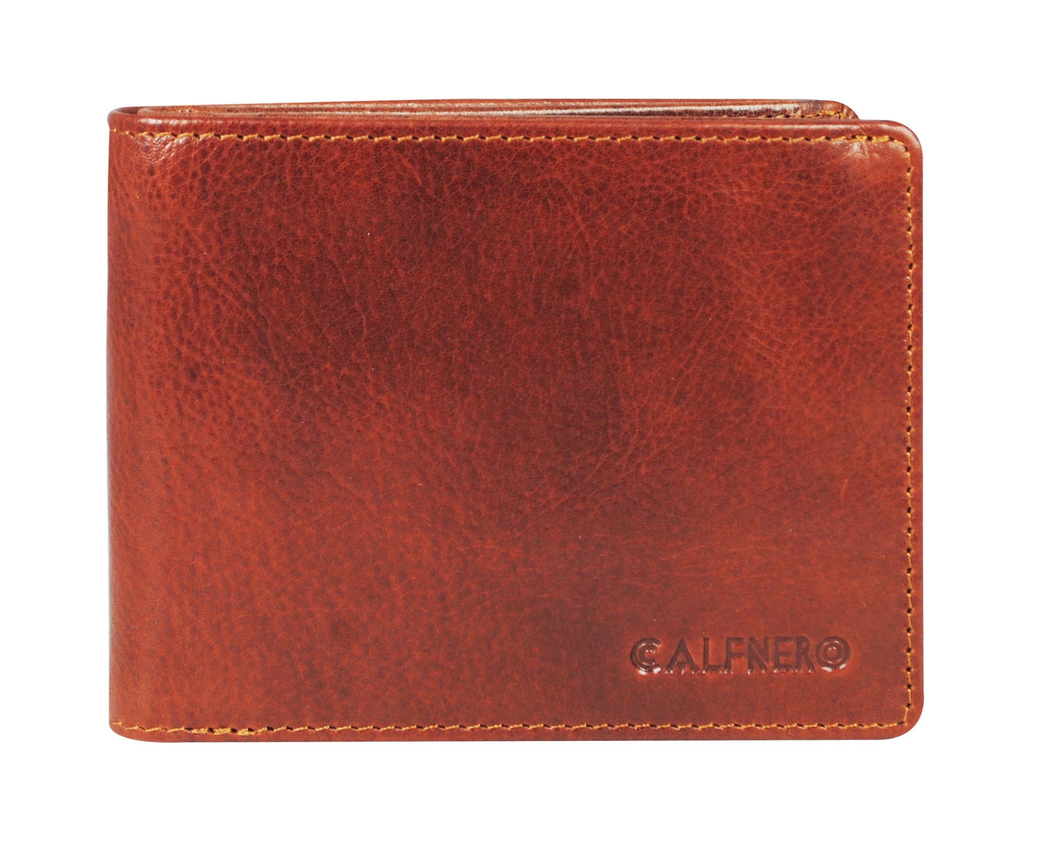 Calfnero Genuine Leather Men's Wallet (7778-Tan)