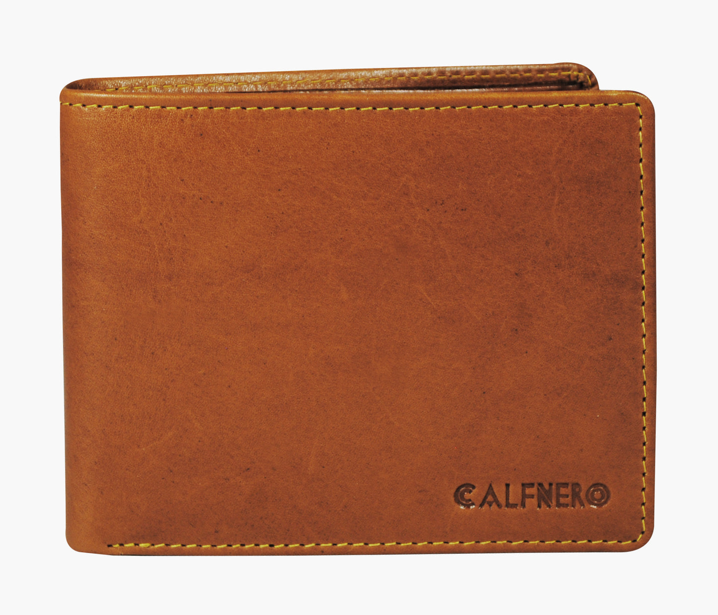 Calfnero Genuine Leather  Men's Wallet (9797-Camel)