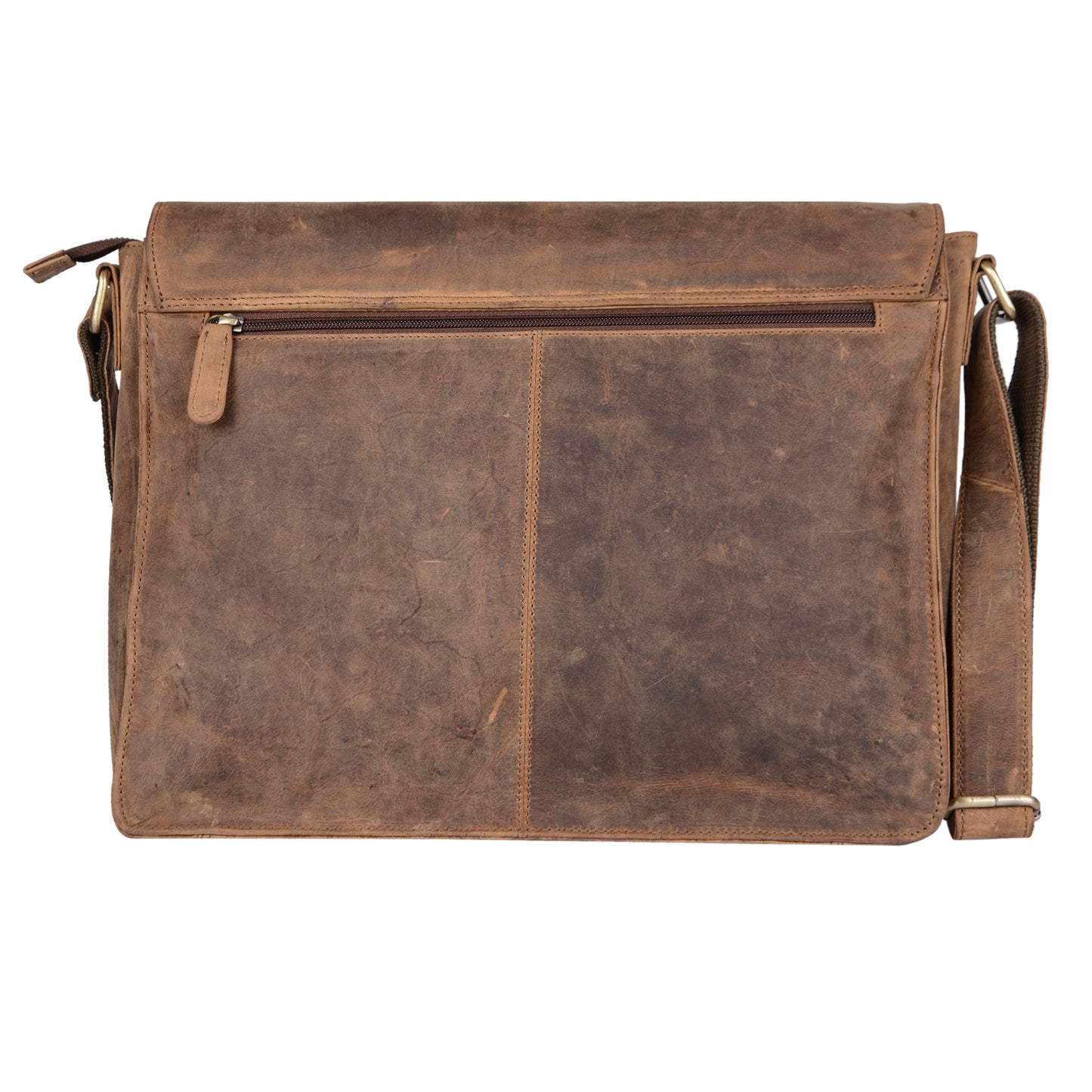 Calfnero Genuine Leather Men's Messenger Bag (E-113 Tan)