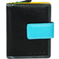 Calfnero Genuine Leather Women's Wallet (6084-Black-Multi)