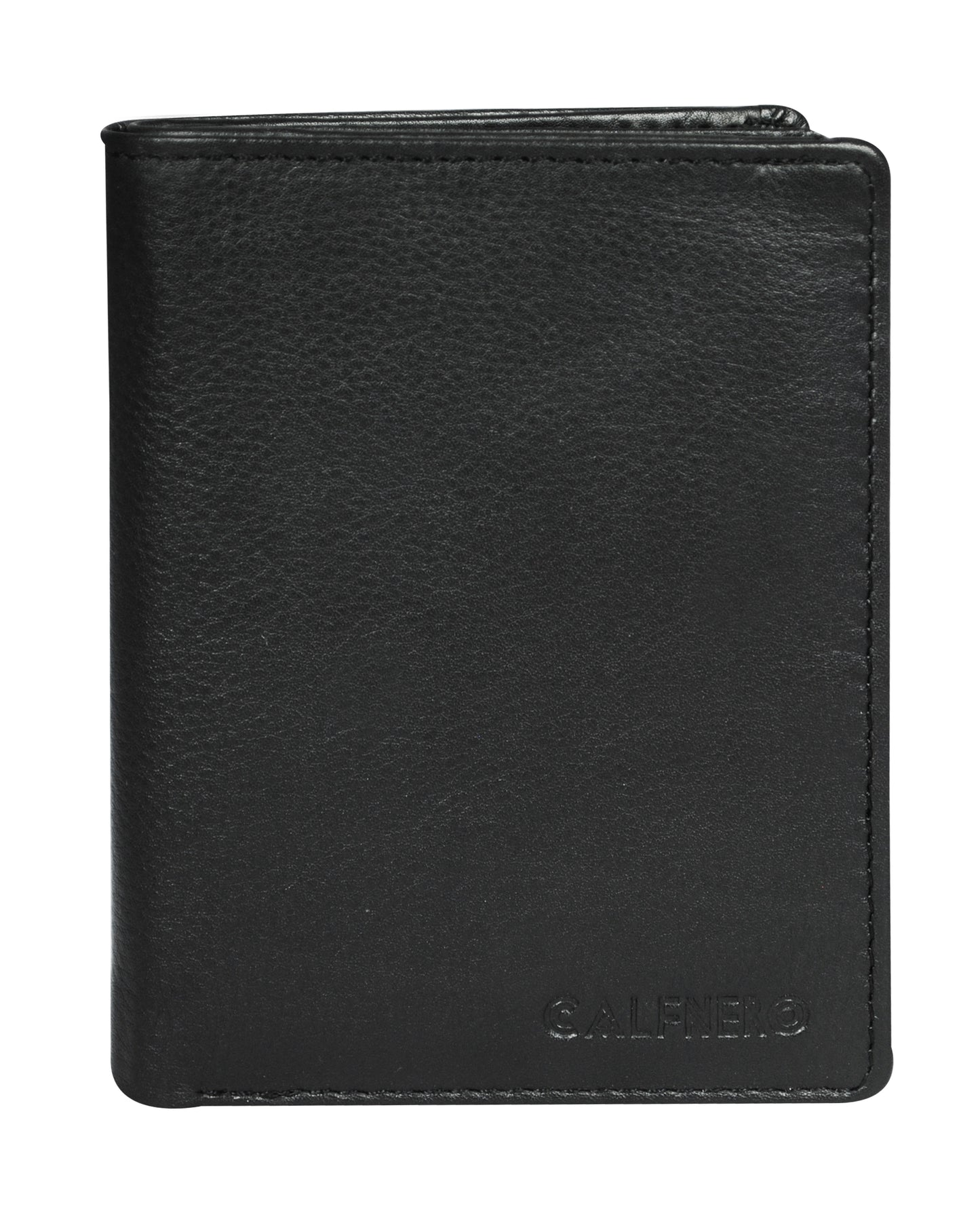 Calfnero Genuine Leather  Men's Wallet (8787-Black)