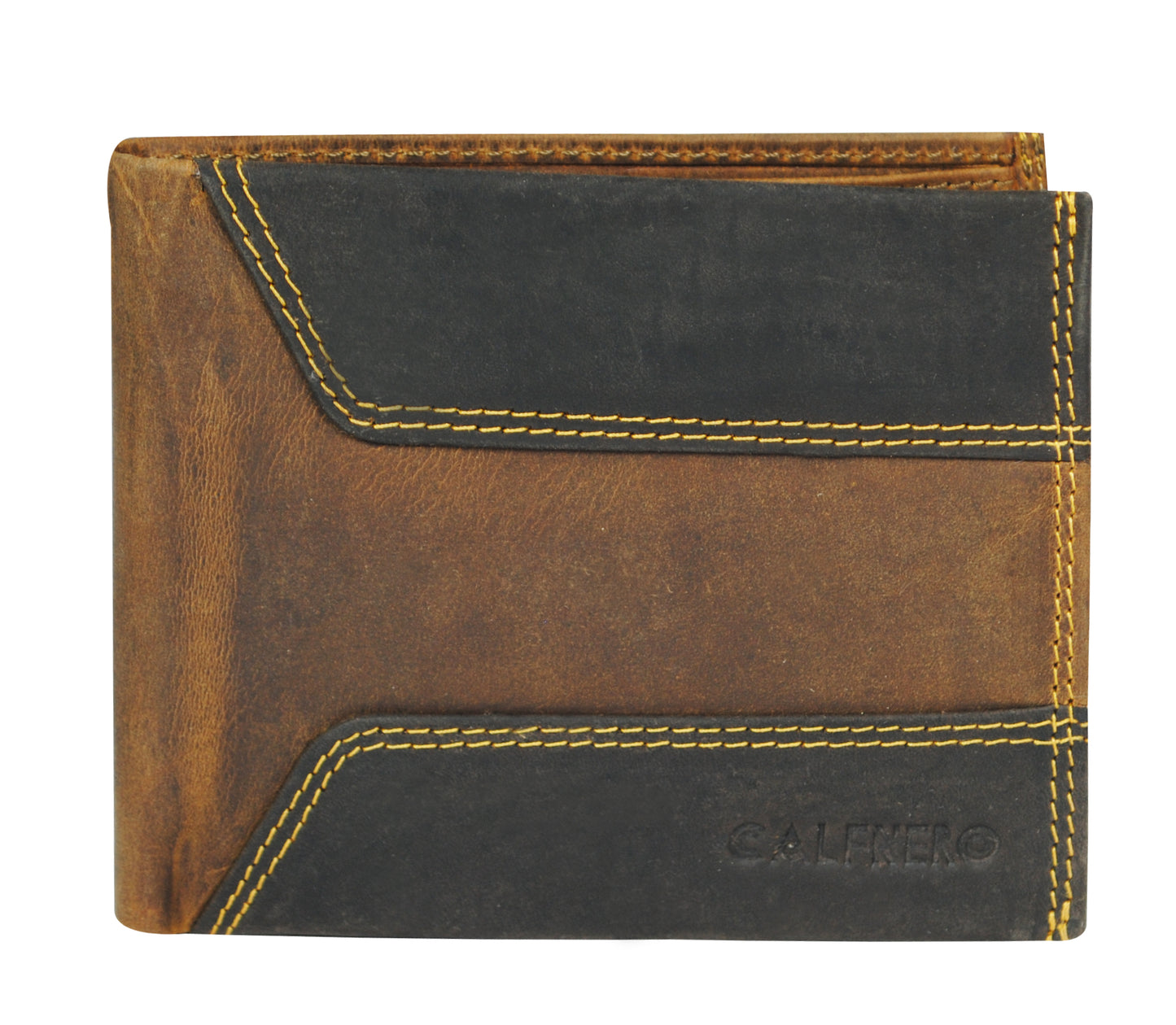 Calfnero Genuine Leather  Men's Wallet (SD-51-Hunter)