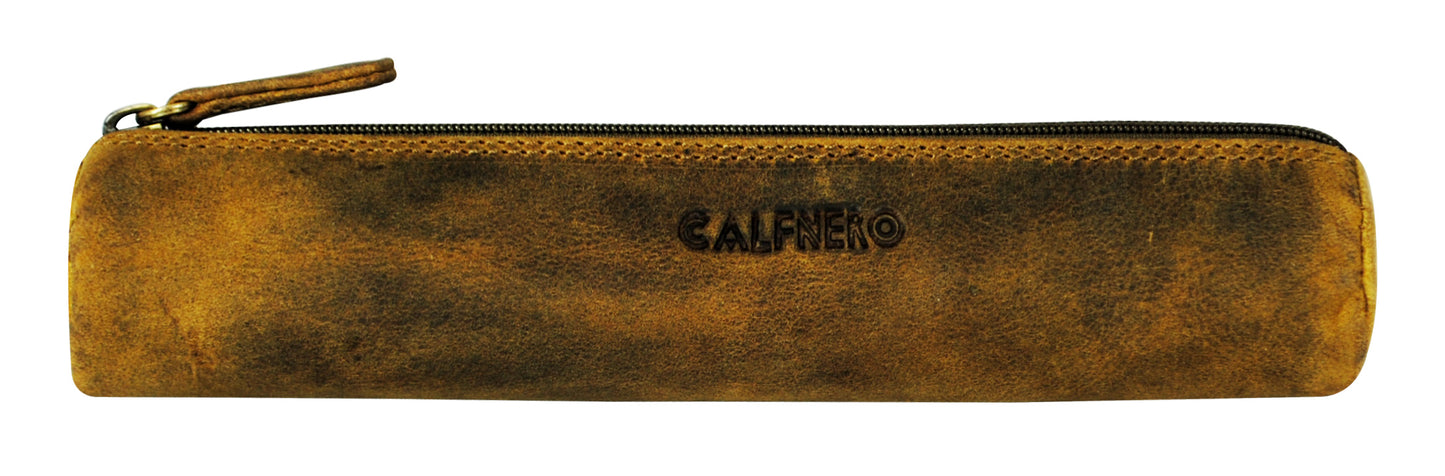Calfnero Genuine Leather Pen Case Holder (1513-Hunter)