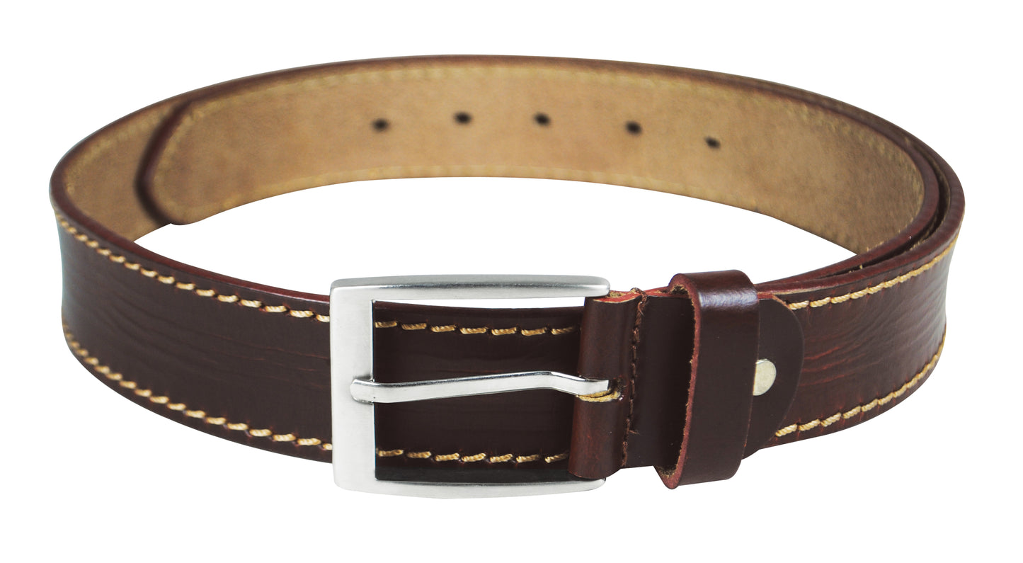 Calfnero Genuine Leather Men's Belt (CB-10-Brown)