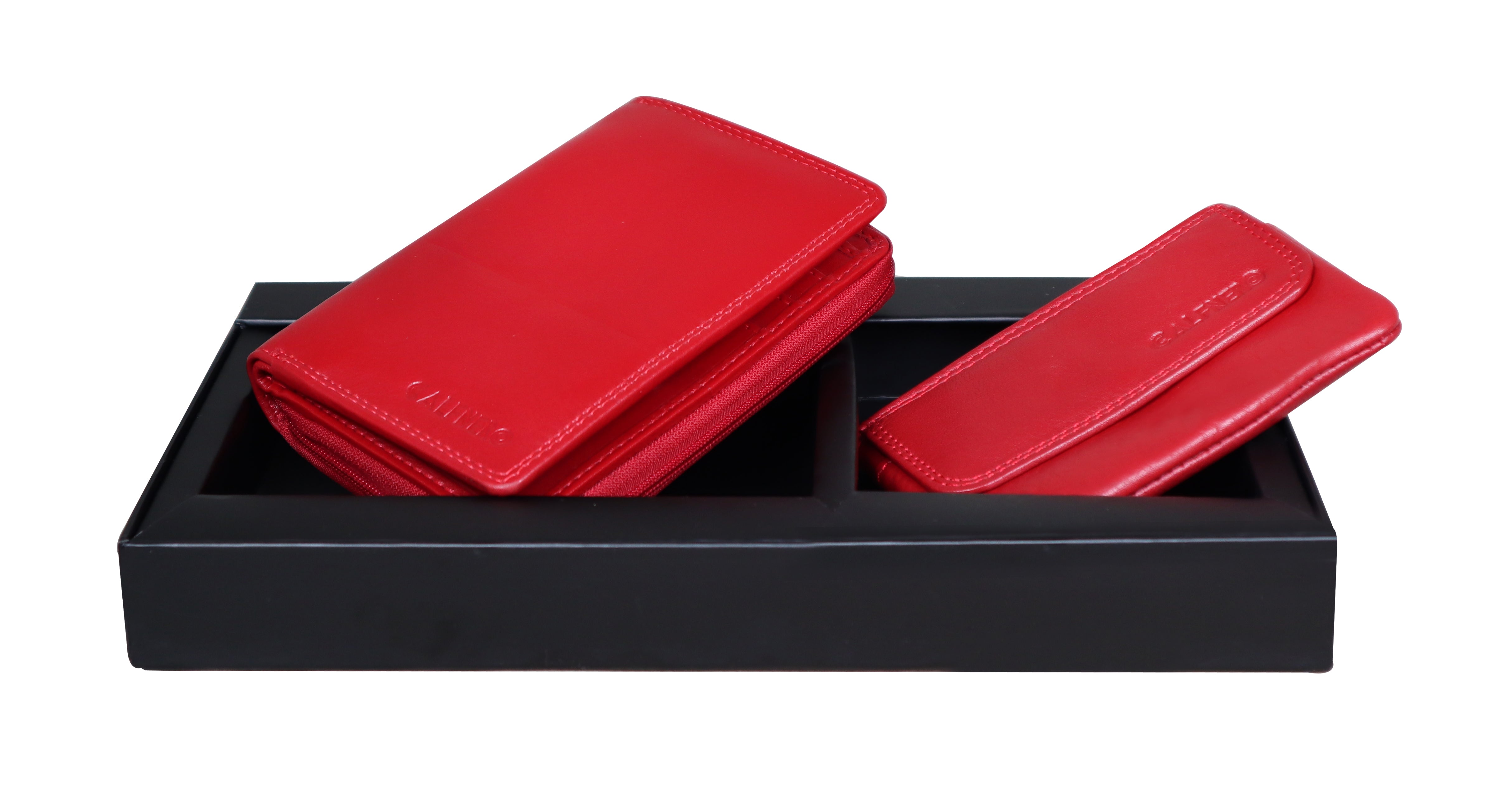 Luxury Women's combo-"willy" Sleek Wallet & "Toby" Classic Keychain