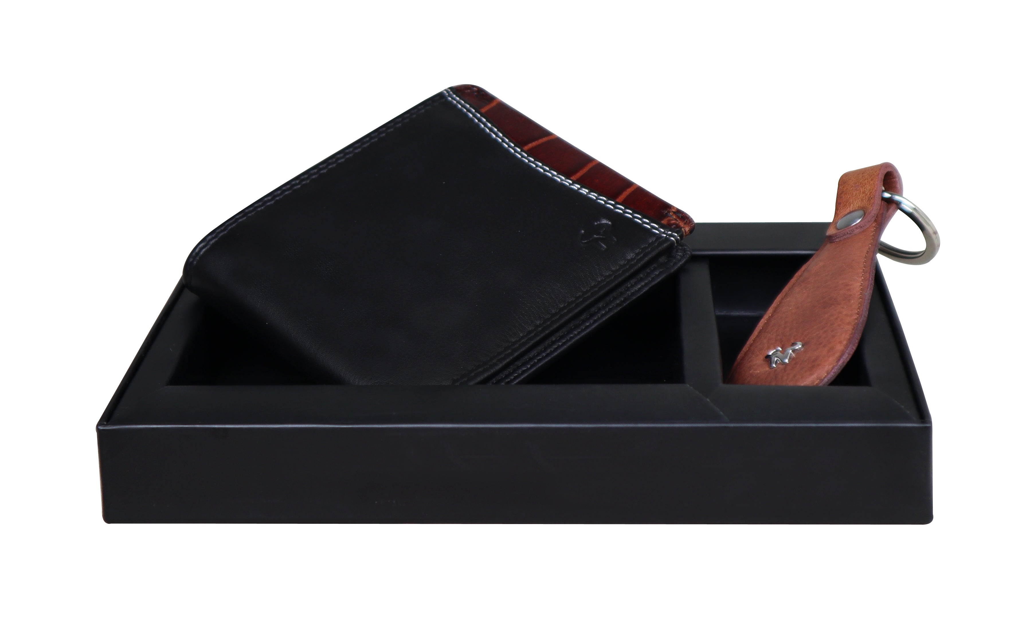"Alder" Men's Wallet with Key Ring Men's Combo