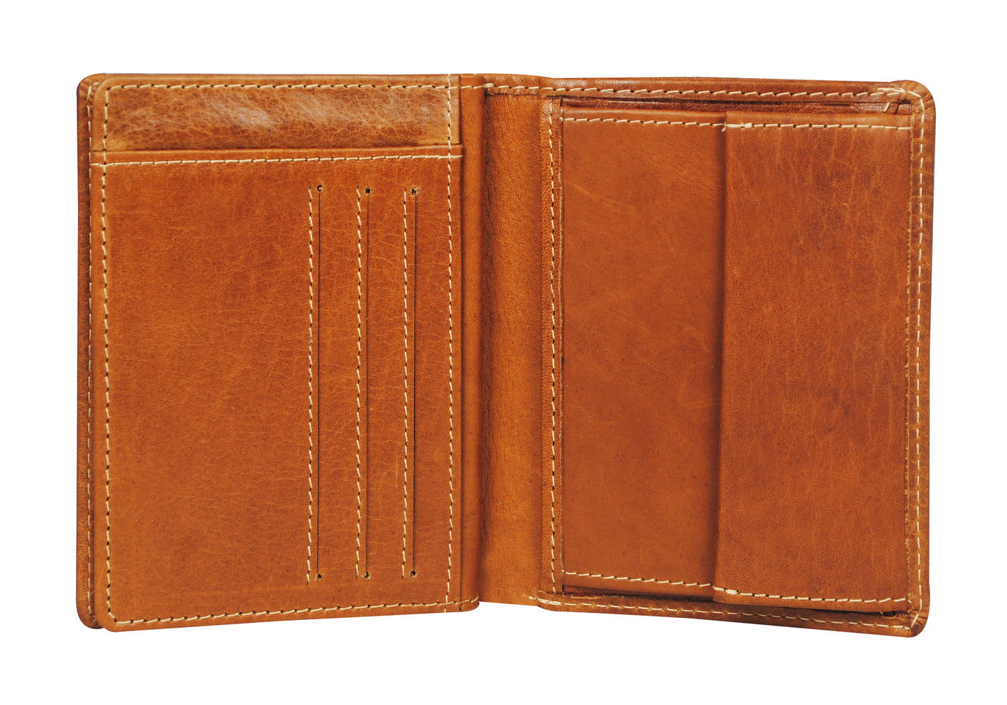 Calfnero Genuine Leather  Men's Wallet (8787-Tan)