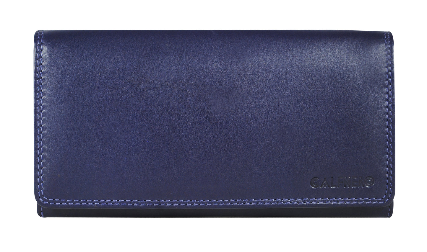 Calfnero Genuine Leather Women's Wallet (L-01-Purple)