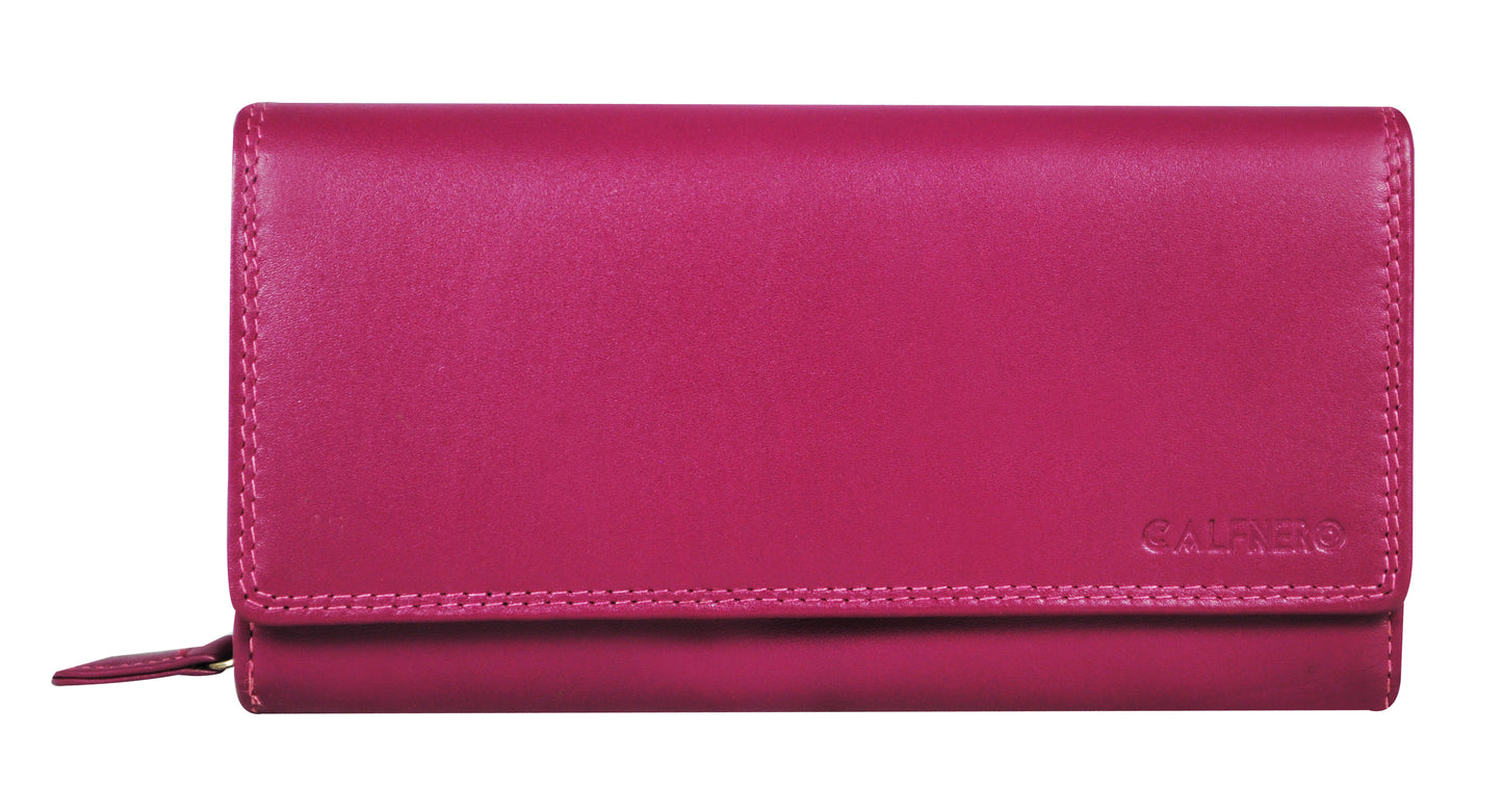 Calfnero Genuine Leather Women's Wallet (L-03-Pink)