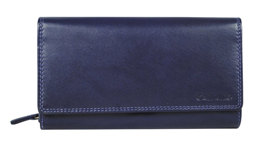 Calfnero Genuine Leather Women's Wallet (L-03-Purple)
