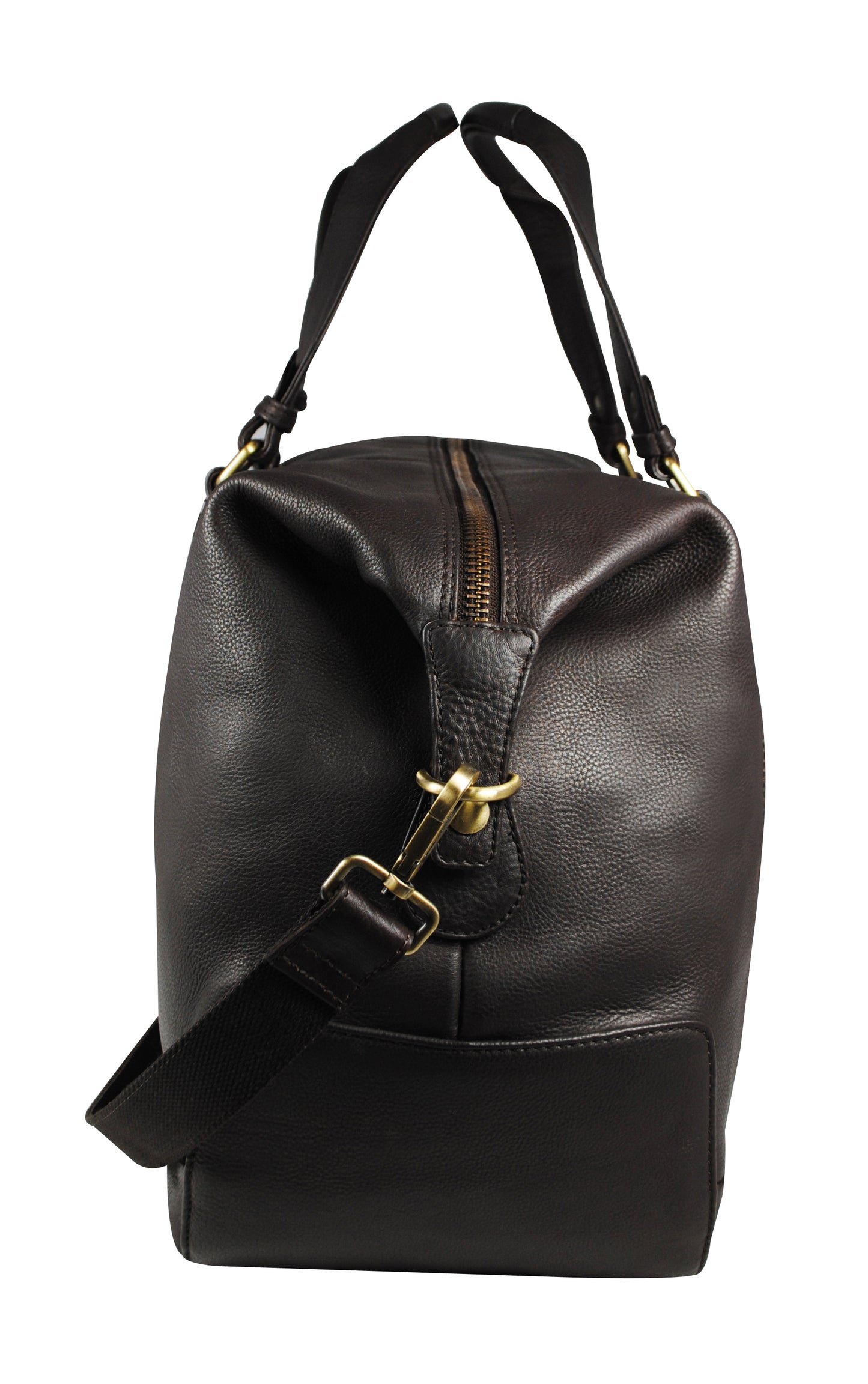 Calfnero Genuine Leather Travel Duffel Bag (LB-04-Brown)