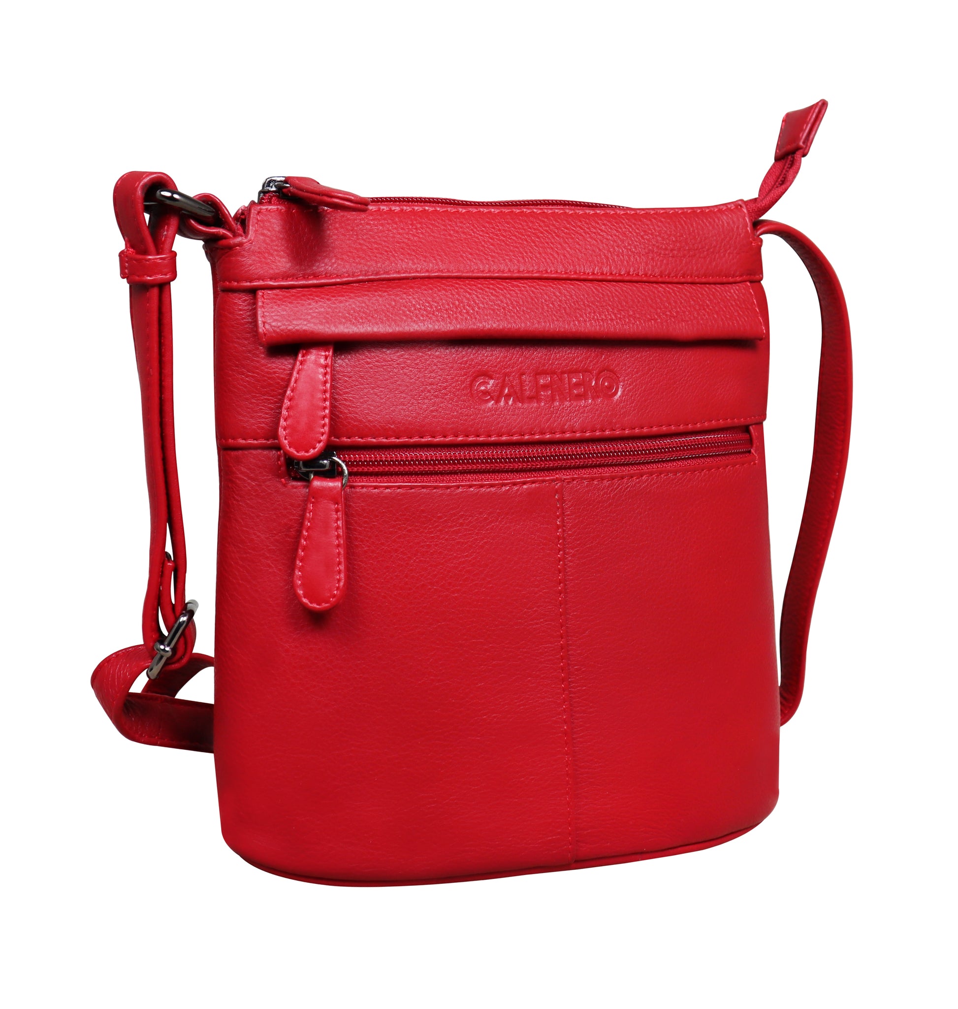 Calfnero Genuine Leather Women's Sling Bag (LV-01-Red) – www.