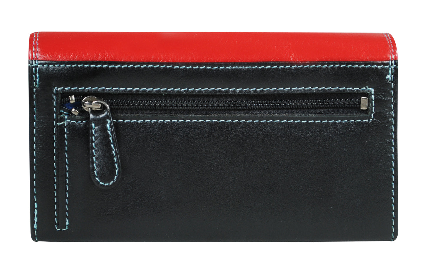 Calfnero Genuine Leather Women's Wallet (MK-057-Red-Multi)