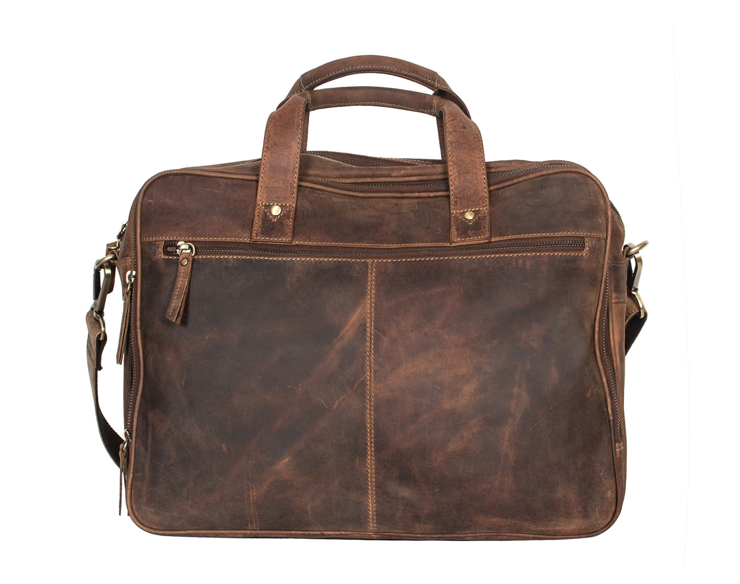 Calfnero Genuine Leather Men's Messenger Bag (N-102-Hunter)