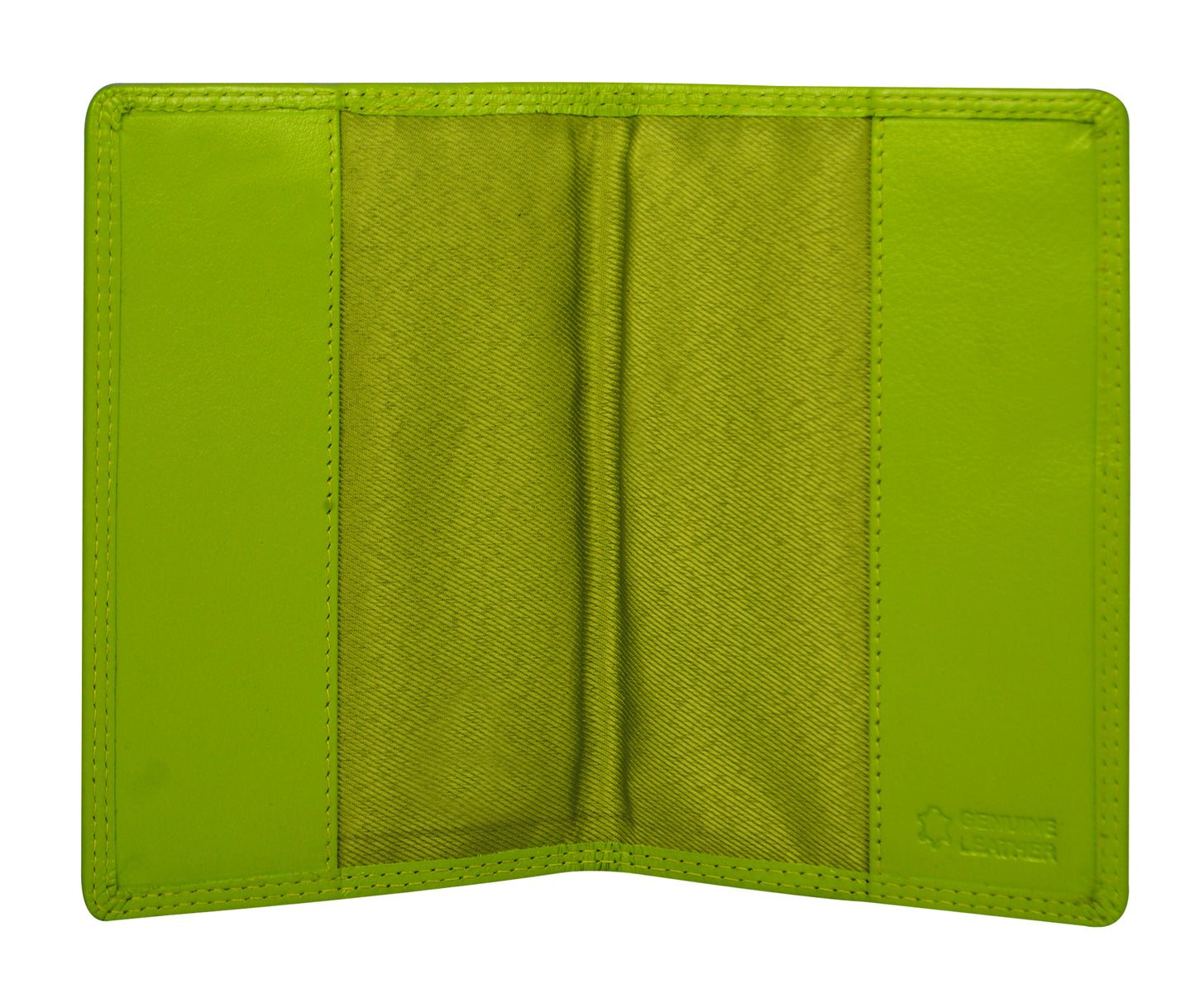 Calfnero Genuine Leather Passport Wallet-Passport Holder (P10-Lime-Green)
