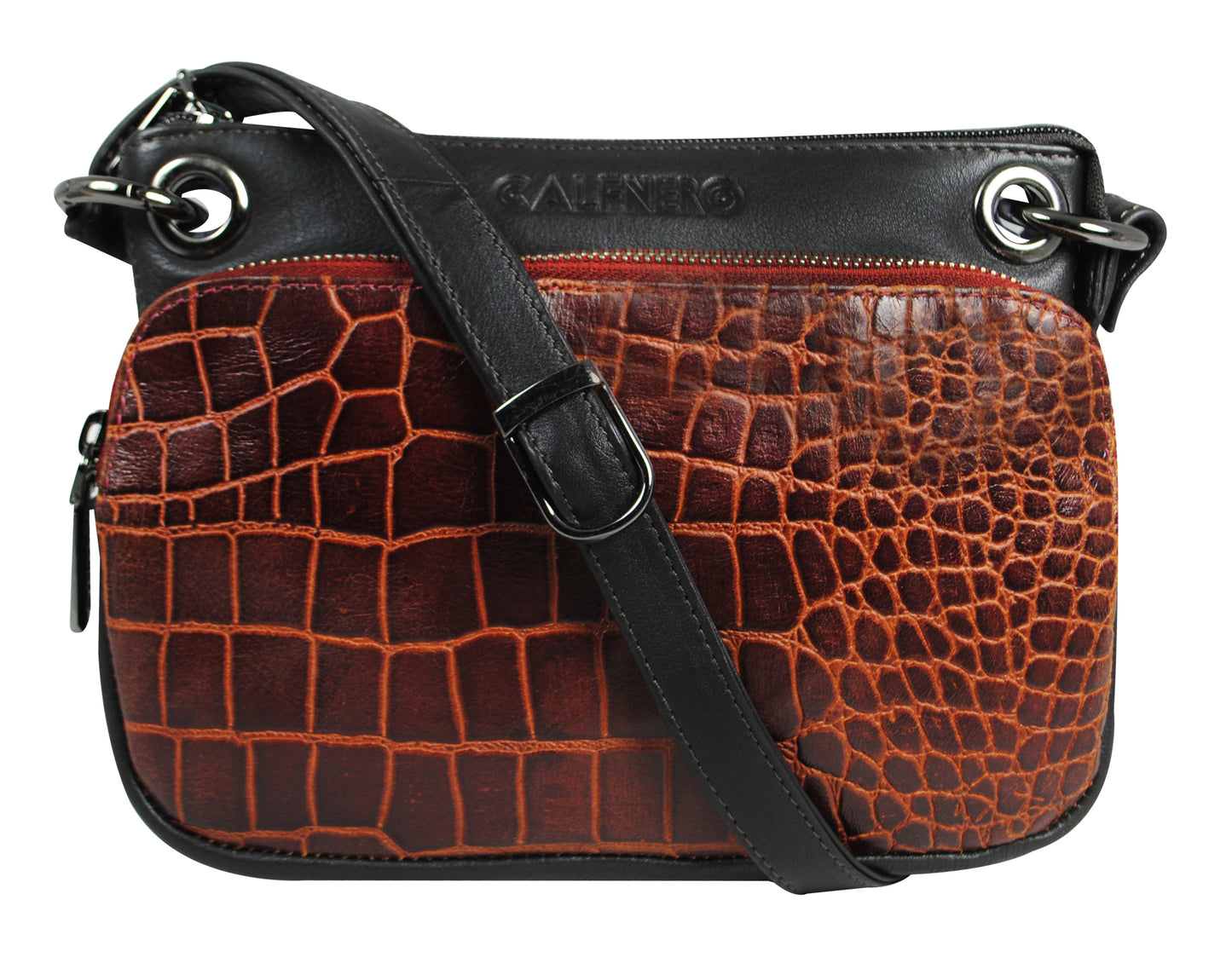 Calfnero Genuine Leather Women's Sling Bag (WS-04-Brown)