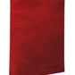 Calfnero Genuine Leather Raw Edge Men's Wallet (T-325-Red)