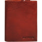 Calfnero Genuine Leather Raw Edge Men's Wallet (T-325-Cognac)