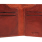 Calfnero Genuine Leather Raw Edge Men's Wallet (T-325-Cognac)