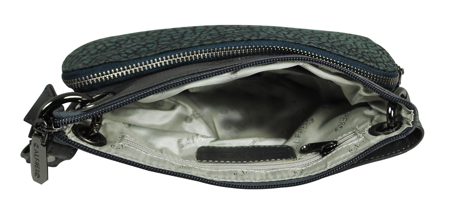 Calfnero Genuine Leather Women's Sling Bag (WS-04-Grey)